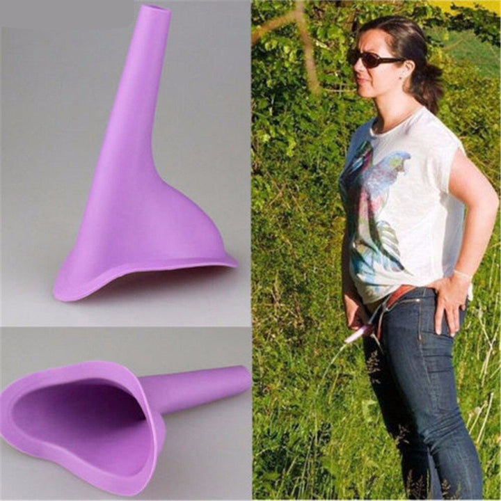 Female Urinal Funnel Portable Silicone Toilet Device Outdoor Drive Camping Travel Health Emergency Urination Products for Women