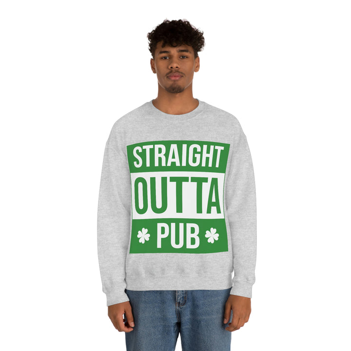 Straight Outta Pub Unisex Heavy Blend™ Crewneck Sweatshirt