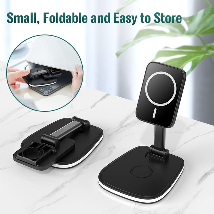 3 in 1  15W Folding Wireless Magnetic Charger