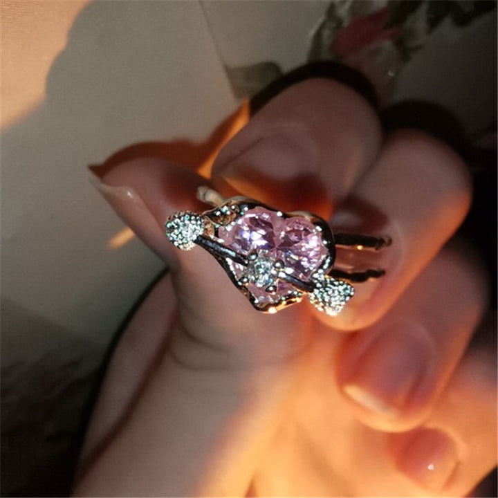 K-pop Crystal Open Ring