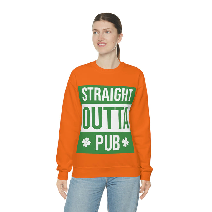 Straight Outta Pub Unisex Heavy Blend™ Crewneck Sweatshirt