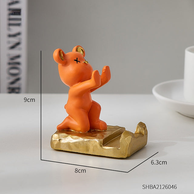 Figurine Phone Holder -Bear, Astronaut, Elephant & More