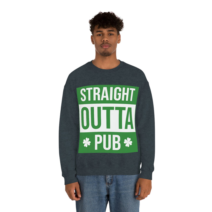 Straight Outta Pub Unisex Heavy Blend™ Crewneck Sweatshirt