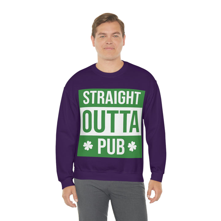 Straight Outta Pub Unisex Heavy Blend™ Crewneck Sweatshirt