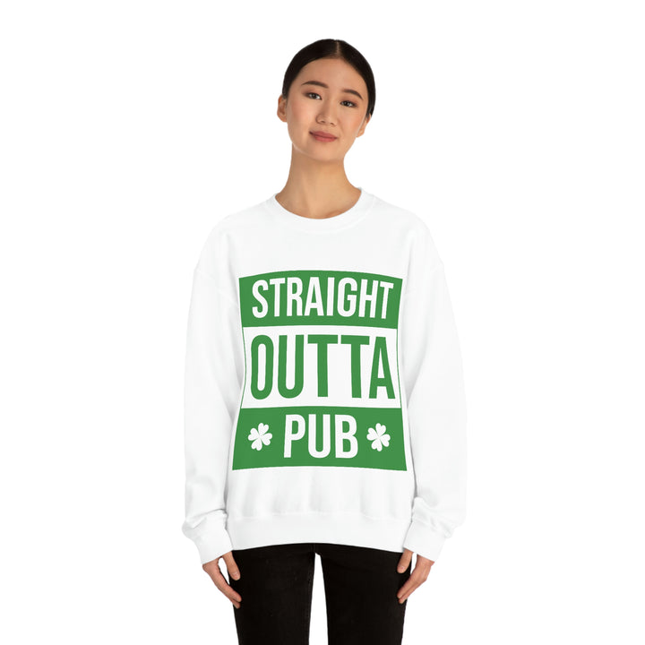 Straight Outta Pub Unisex Heavy Blend™ Crewneck Sweatshirt