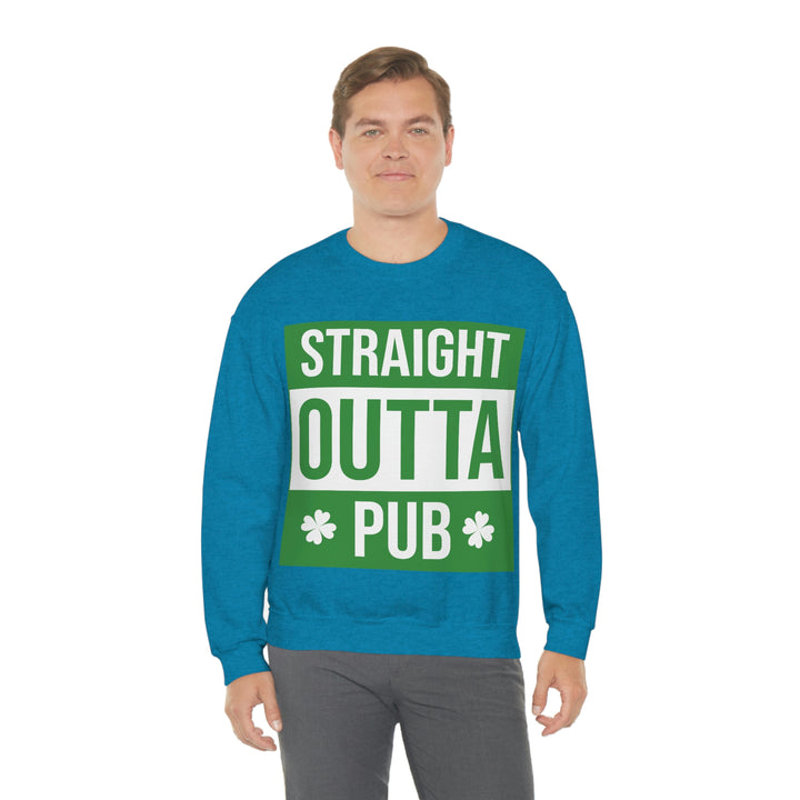 Straight Outta Pub Unisex Heavy Blend™ Crewneck Sweatshirt