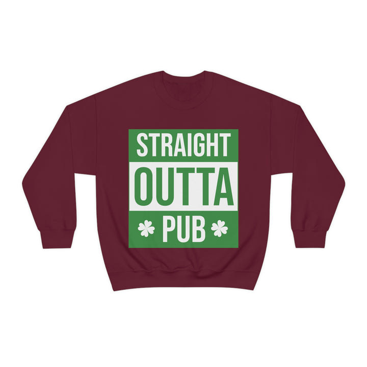 Straight Outta Pub Unisex Heavy Blend™ Crewneck Sweatshirt