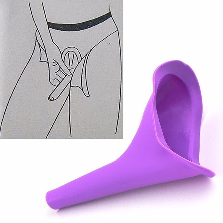 Female Urinal Funnel Portable Silicone Toilet Device Outdoor Drive Camping Travel Health Emergency Urination Products for Women
