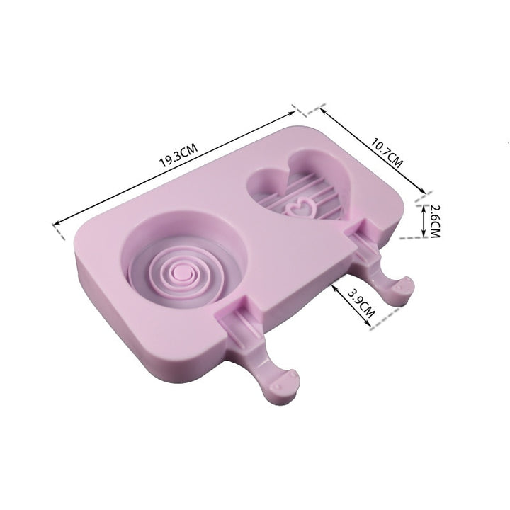 New Silicone Ice Cream Mold Popsicle Molds DIY Homemade Cartoon Ice Cream Popsicle Ice Pop Maker Mould
