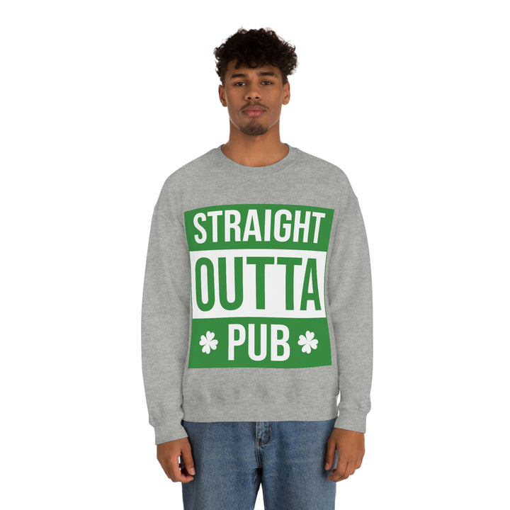 Straight Outta Pub Unisex Heavy Blend™ Crewneck Sweatshirt