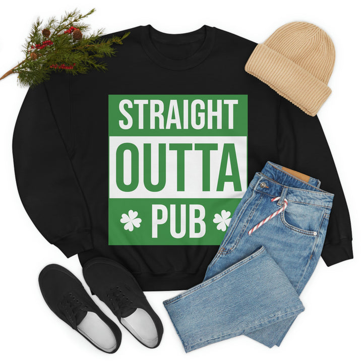 Straight Outta Pub Unisex Heavy Blend™ Crewneck Sweatshirt