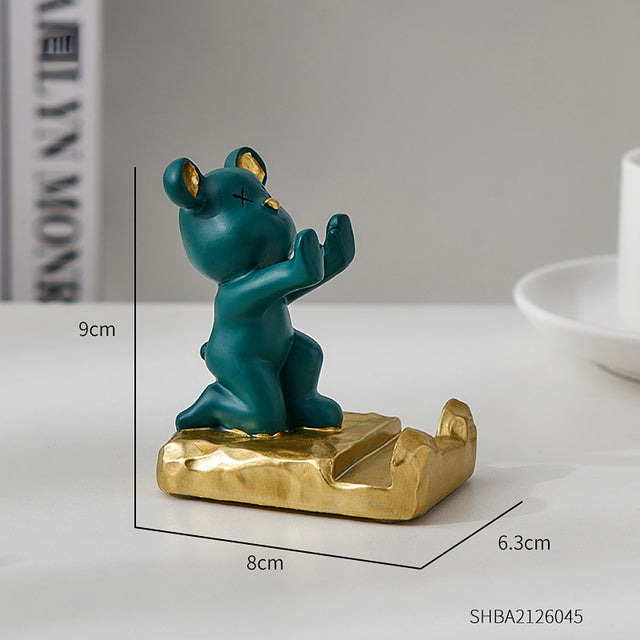 Figurine Phone Holder -Bear, Astronaut, Elephant & More