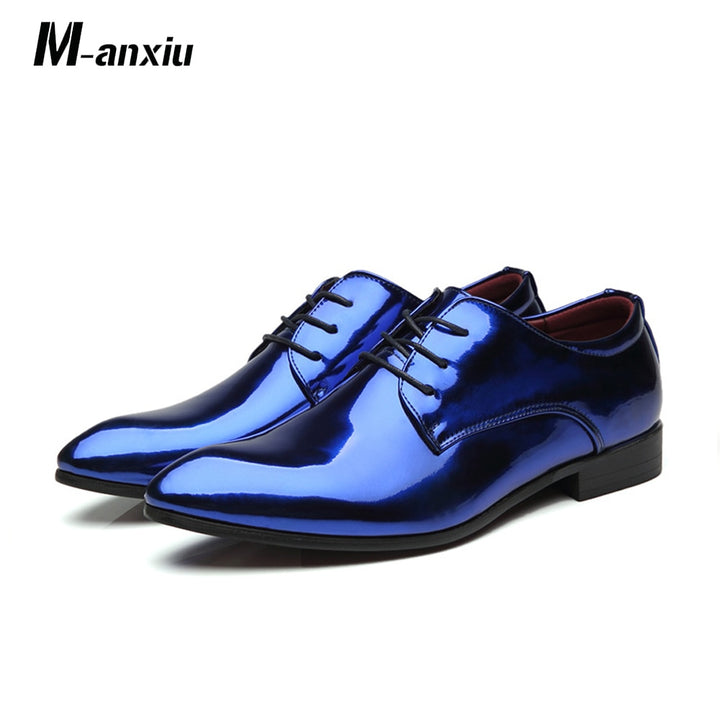 Bright Business Shoes Trend Pointed Toe Casual Wedding Hard-wearing Shoes