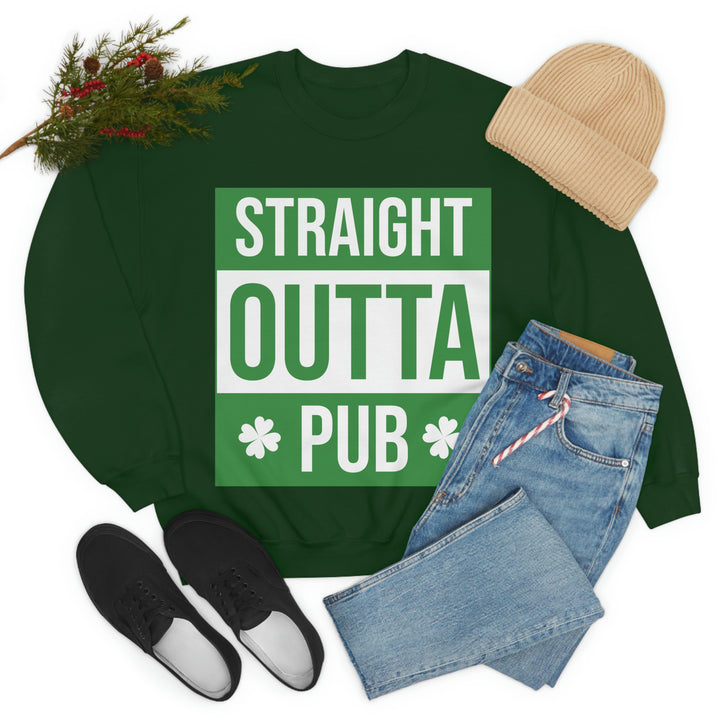 Straight Outta Pub Unisex Heavy Blend™ Crewneck Sweatshirt