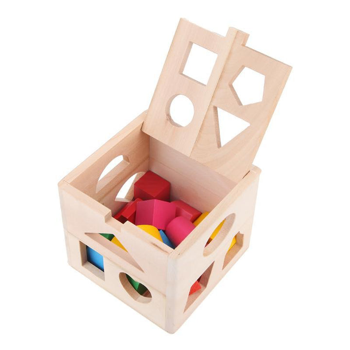 Shapes Sorting Wooden Cube