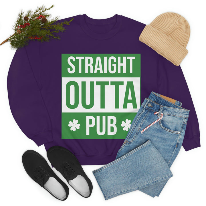 Straight Outta Pub Unisex Heavy Blend™ Crewneck Sweatshirt