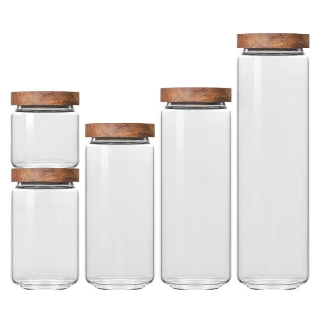 Glass Airtight Kitchen Storage Jar