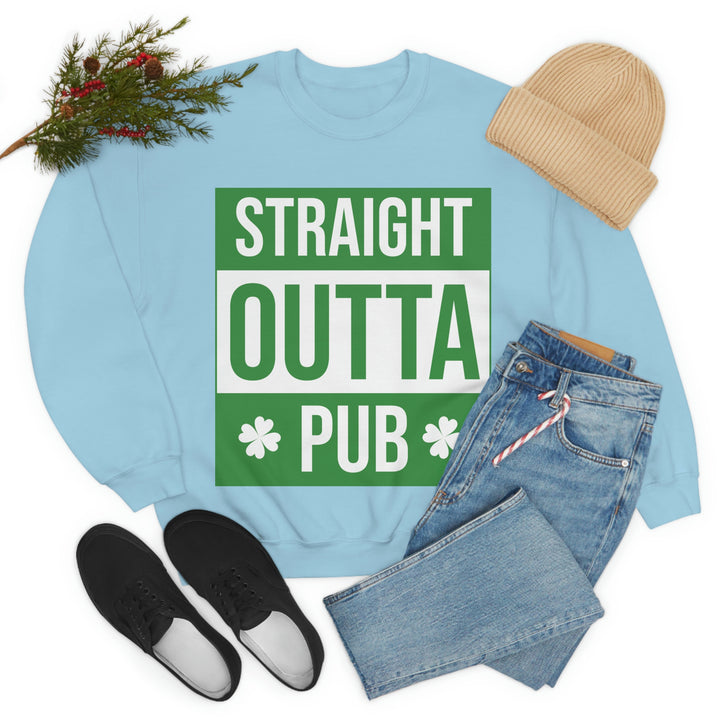 Straight Outta Pub Unisex Heavy Blend™ Crewneck Sweatshirt