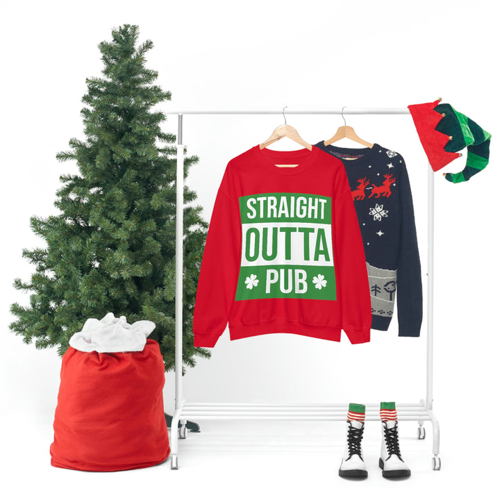 Straight Outta Pub Unisex Heavy Blend™ Crewneck Sweatshirt