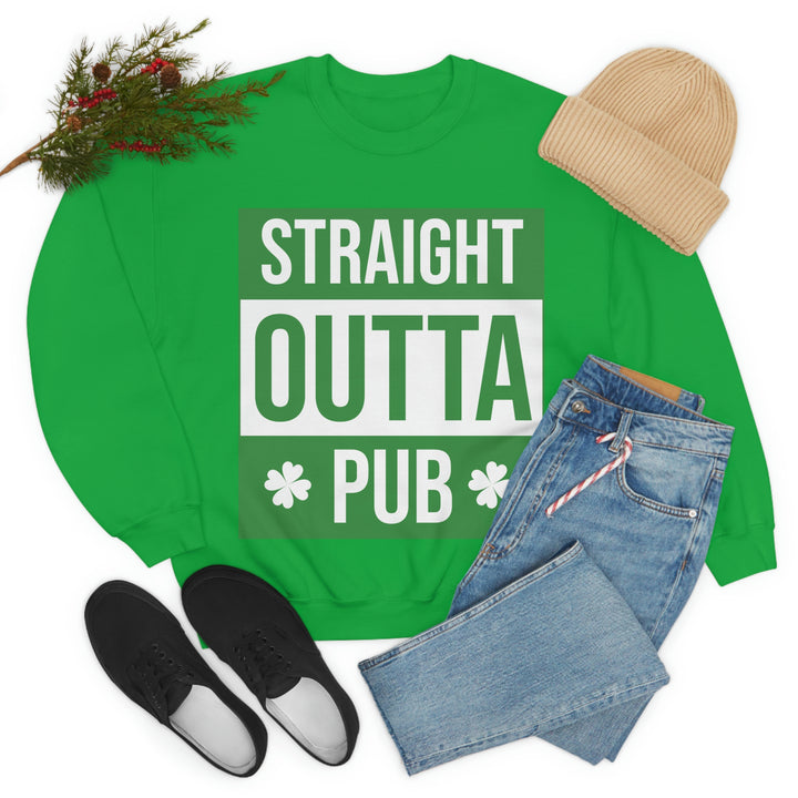 Straight Outta Pub Unisex Heavy Blend™ Crewneck Sweatshirt