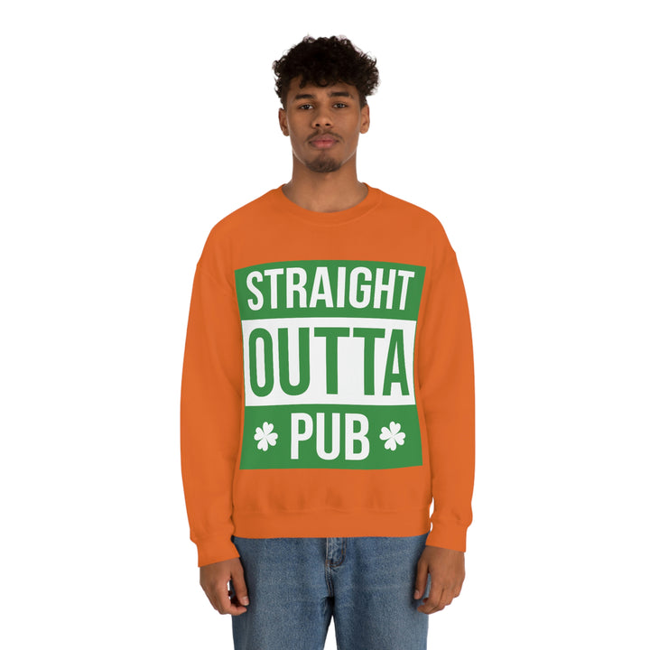 Straight Outta Pub Unisex Heavy Blend™ Crewneck Sweatshirt