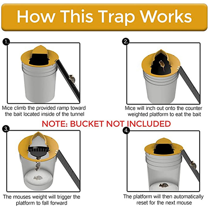 Bucket Lid Mouse Trap