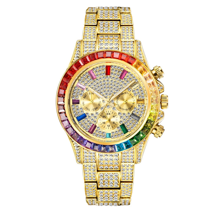 Rainbow Diamond Quartz Watch
