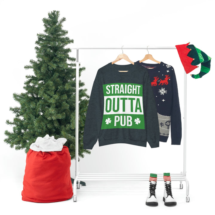 Straight Outta Pub Unisex Heavy Blend™ Crewneck Sweatshirt