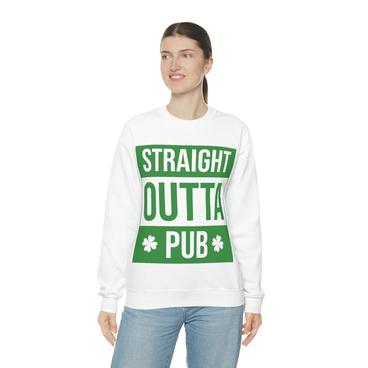 Straight Outta Pub Unisex Heavy Blend™ Crewneck Sweatshirt