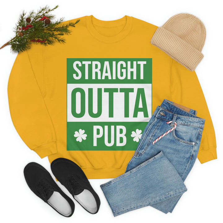 Straight Outta Pub Unisex Heavy Blend™ Crewneck Sweatshirt