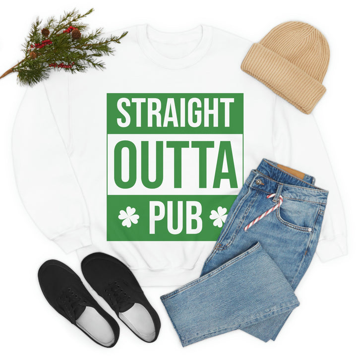 Straight Outta Pub Unisex Heavy Blend™ Crewneck Sweatshirt